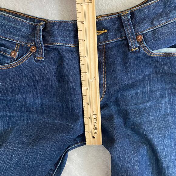 Lucky‎ Brand Lola Boot Cut Jeans Women 6/28 Blue Dark Wash Flare Low Rise Y2K - Picture 13 of 14